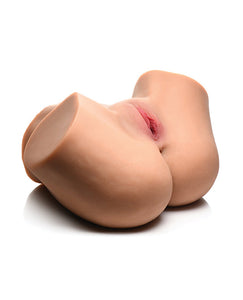 Remote-Controlled Vibrating & Squeezing Realistic Masturbator - Light Edition