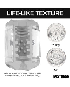 Mistress Dual Entry Mini Masturbator - Clar