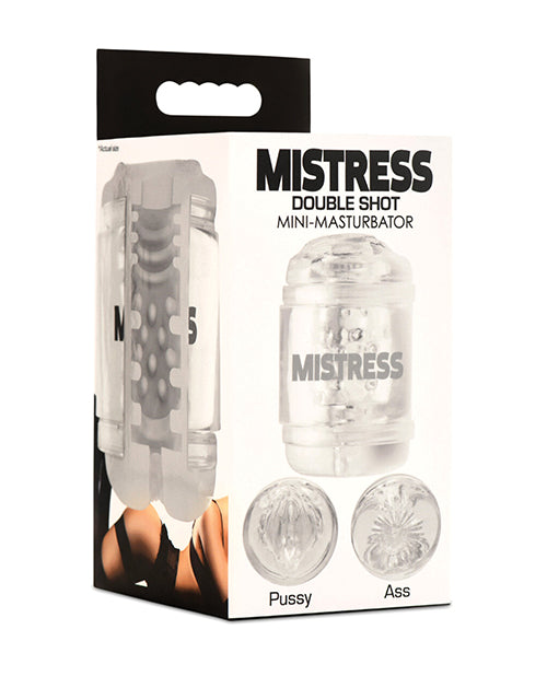 Mistress Dual Entry Mini Masturbator - Clar