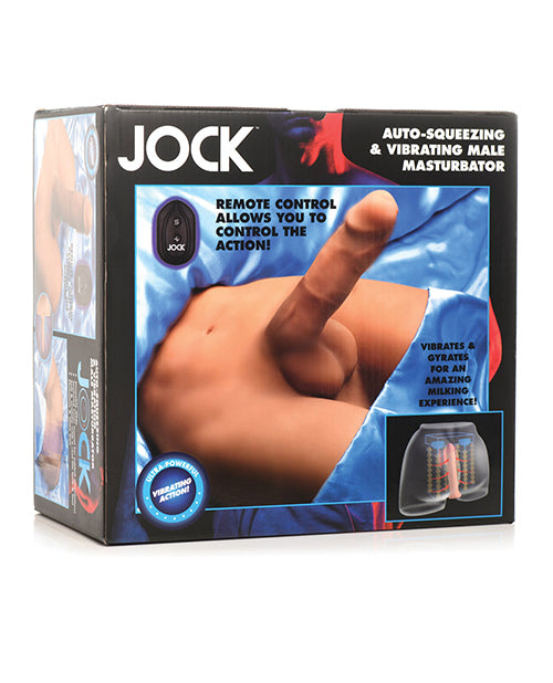 Jock Vibrating Male Masturbator with Poseable Dildo & Remote Control