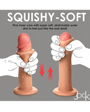 Indlæs billede i gallerifremviser, Realistic Curve Toys Jock 8&quot; Dual Density Silicone Dildo
