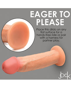 Realistic 8.5" Dual Density Silicone Dildo with Suction Cup