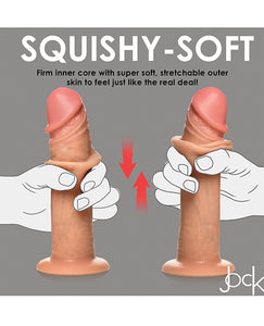 Ultra-Realistic 8" Silicone Vibrating Dildo with Dual Density and Suction Cup