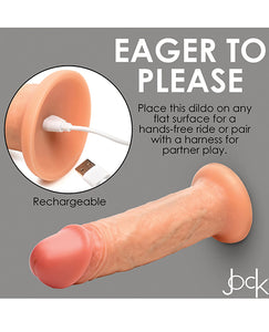 Ultra-Realistic 8" Silicone Vibrating Dildo with Dual Density and Suction Cup