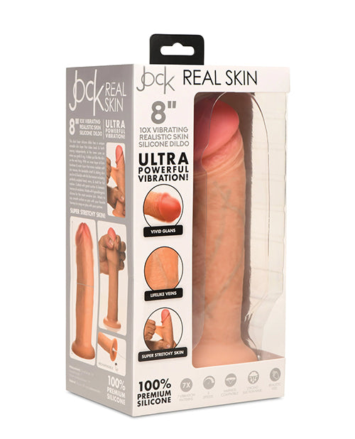 Dildo Vibratório de Silicone Ultra-Realista de 8