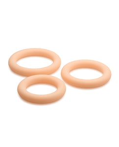 Curve Toys Jock Silicone Cock Ring Trio - Light