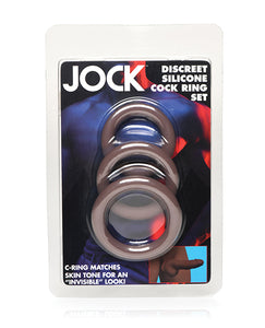 Curve Toys Jock Silicone Cock Ring Trio - Dark