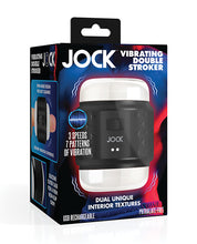 Load image into Gallery viewer, Adjustable Pleasure Jock Vibrating Double Stroker - Black
