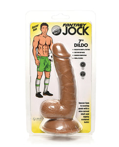 Fantasy Soccer Player 7" Dildo imukupilla - Tumma Jock Design