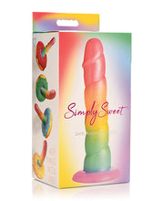 Carregue a imagem no visualizador da Galeria, Dildo Fálico Arco-Íris 6,5&quot; Simply Sweet da Curve Toys
