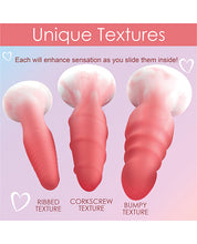 Load image into Gallery viewer, Curve Toys Simply Sweet Silicone Butt Plug Set
