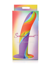 Load image into Gallery viewer, Simply Sweet Rainbow Silicone Pleasure Wand by Curve Toys
