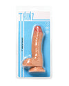 Slim Realistic 7" Uncut Dildo med Kugler - Letvægts