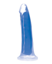 Cargue la imagen en el visor de la galería, Dildo de Silicona Morado de 7&quot; que Brilla en la Oscuridad de Curve Toys
