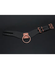 Load image into Gallery viewer, Pleasure Collection Adjustable Collar - Noir/Rose Gold
