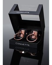 Load image into Gallery viewer, Seductive Adjustable Handcuffs - Black/Rose Gold
