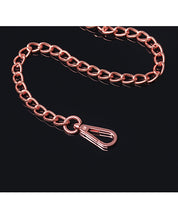 Load image into Gallery viewer, Seductive Chain Leash - Black/Rose Gold Edition for Bondage
