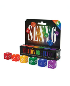 Pride Edition Sexy 6 Dice Game - Spanish Language Edition