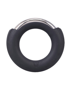 Fort Troff Pinch Zero Metal Cock Ring - Zwart