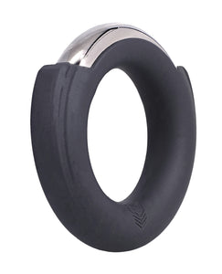 Fort Troff Pinch Zero Metal Cock Ring - Zwart