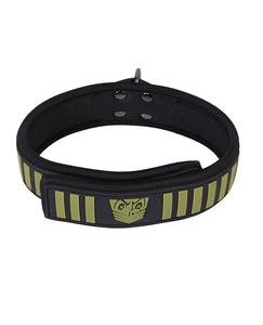 Fort Troff Tactical Bondage Collar & Leash - Black/Green