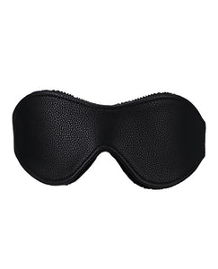 Black Velvet-Lined Blindfold Bag for Comfort and Style