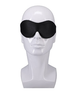 Black Velvet-Lined Blindfold Bag for Comfort and Style