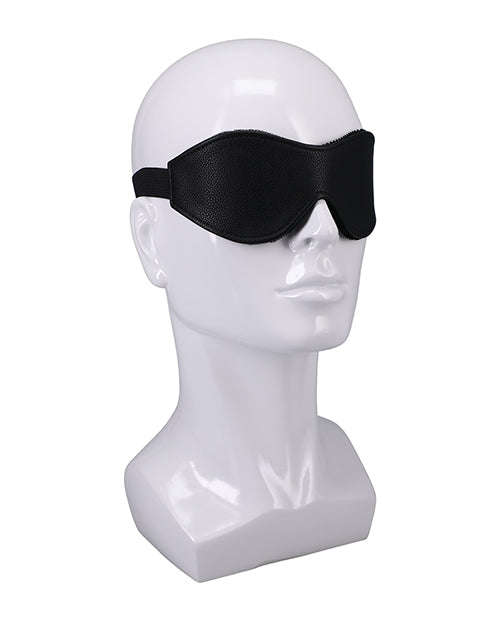 Black Velvet-Lined Blindfold Bag for Comfort and Style