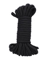 Corde de Liaison en Coton de 32 Pieds - Noire pour Usages Polyvalents