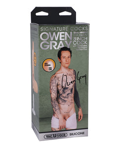 Owen Grey Signature 9" TRUSKYN Silicone Cock with Removable Suction Cup