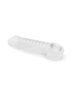 Enhanced Length Penis Sleeve - White for Extra Pleasure