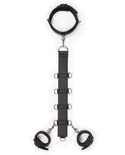 Load image into Gallery viewer, Deluxe Bondage Neck to Wrist Restraint Kit - Black Set
