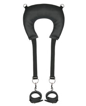 Încărcați imaginea în vizualizatorul Galerie, Adjustable Leg Positioning Strap with Pillow &amp; Cuffs - Black
