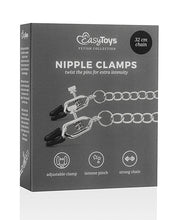 Load image into Gallery viewer, Sensational Silver Nipple Clamps with Adjustable Chain Set
