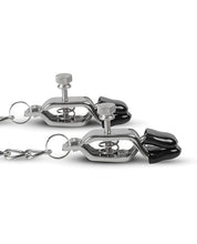 Lataa kuva gallerian katseluohjelmaan, Sensational Silver Nipple Clamps with Adjustable Chain Set
