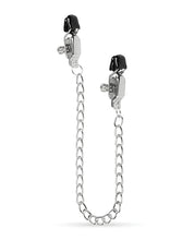 Lataa kuva gallerian katseluohjelmaan, Sensational Silver Nipple Clamps with Adjustable Chain Set
