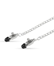 Lataa kuva gallerian katseluohjelmaan, Sensational Silver Nipple Clamps with Adjustable Chain Set
