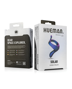 Hueman Solar Cockring met vibrerend perineum - Paars