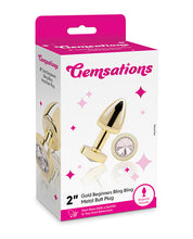 Load image into Gallery viewer, Gemsations 2&quot; Beginners Bling Bling Metal Butt Plug
