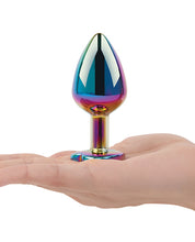 Load image into Gallery viewer, Gemsations 2 pc 2.75&quot; &amp; 3.25&quot; Chrome Anal Training Set - Rainbow
