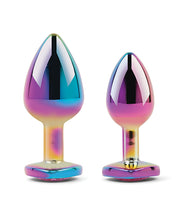 Load image into Gallery viewer, Gemsations 2 pc 2.75&quot; &amp; 3.25&quot; Chrome Anal Training Set - Rainbow
