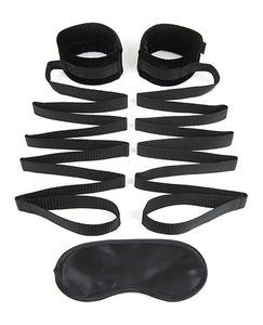 Ultimate Bondage Bed Restraint Kit with Blindfold Set