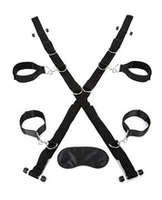 Load image into Gallery viewer, Adjustable Over the Door BDSM Cross with Soft Restraints
