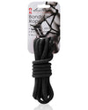 Corde de bondage en coton doux et sensuel - Noire de 3 mètres de long