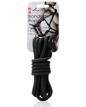 Load image into Gallery viewer, Sensual Soft Cotton Bondage Rope - Black 10 Feet Long
