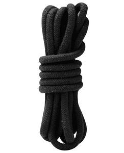 Sensual Soft Cotton Bondage Rope - Black 10 Feet Long