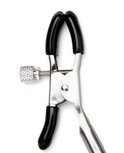 Sensual Feathered Nipple Clamps - Black for Intense Pleasure