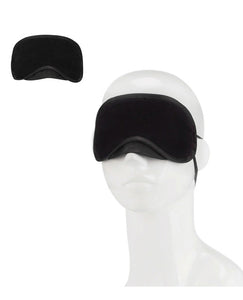 Seksuel Velvet Peek-a-Boo Blindfold i Sort Farve