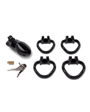 Încărcați imaginea în vizualizatorul Galerie, Lock Master 4 Inch Adjustable Resin Cock Cage Negru
