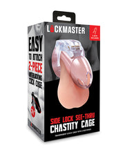 Load image into Gallery viewer, Transparent Lockmaster 3.5 Inch Side Lock Chastity Cage
